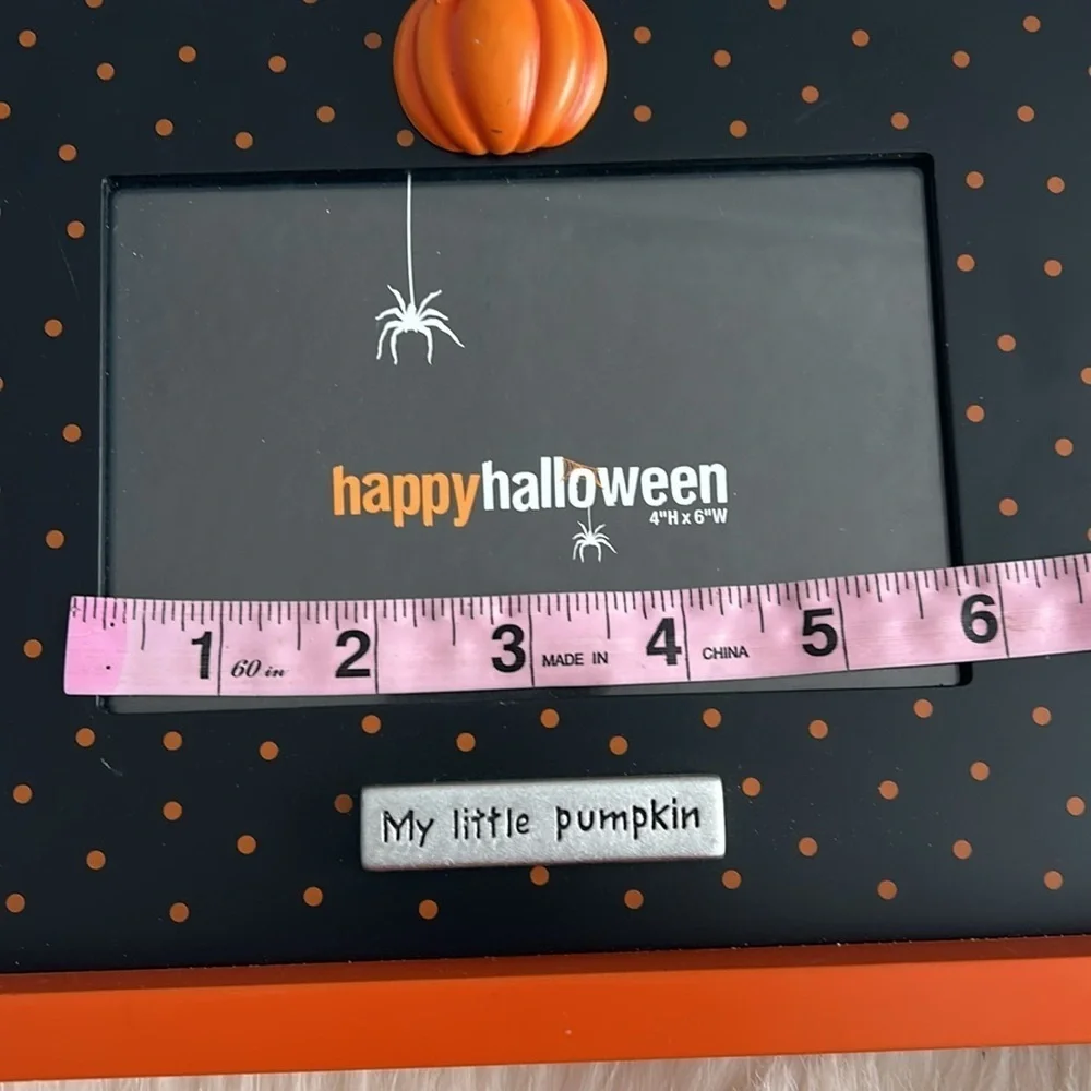 Halloween picture frame and spider decoration